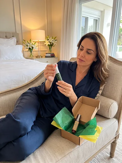 Cliente Débora do Brasil com seu pedido