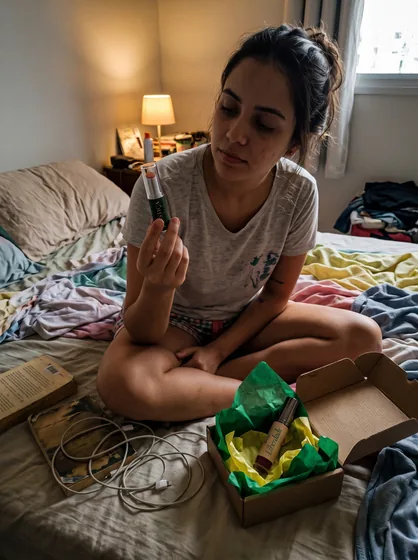 Cliente Débora do Brasil com seu pedido